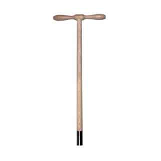 Sneeboer ash T-handle of 80 cm for bulb planters, lawn edgers and lawn aerators